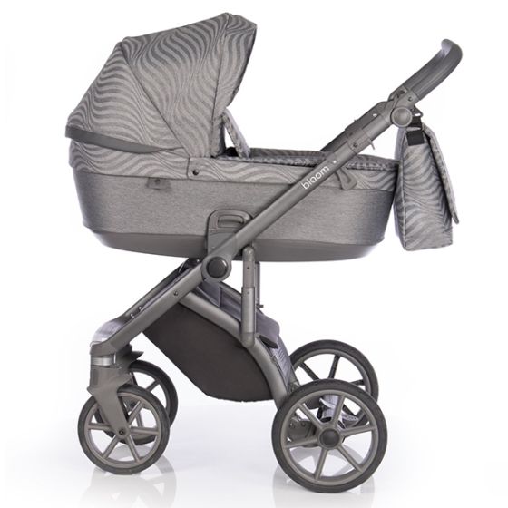 Бебешка количка 2в1 BLOOM STEEL - ROAN - кош за новородено