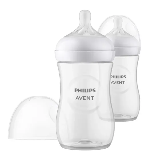 Комплект за хранене от 2 броя шишета Natural Response с биберон 1м+, 260мл - Philips Avent