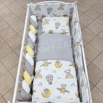 Спален комплект с обиколници - Bear in the sky