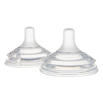 Антиколик двузонов биберон Natural Shape 6м+ 2бр. - Canpol babies