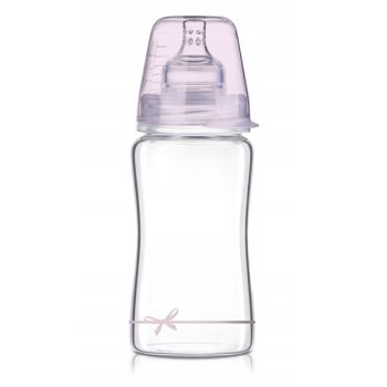 Антиколик шише за хранене Diamond Glass 3м+ LOVI