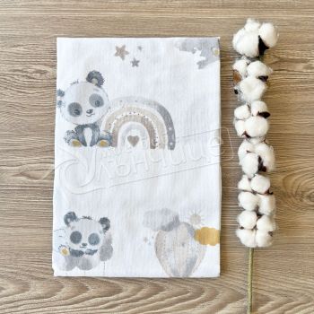 Бебешка пелена - Cloudy Panda Бархет