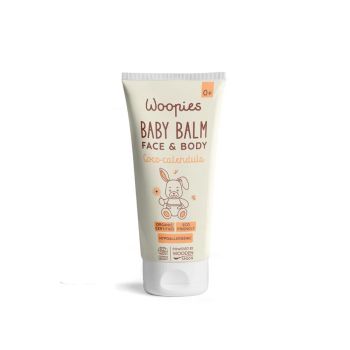 Бебешки балсам за лице и тяло с кокос и невен - Woopies 