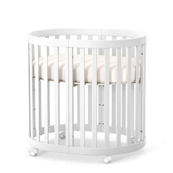 Бебешко легло от бук Roma - White