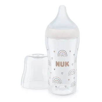 Бебешко шише Nuk Perfect Match РР 260мл. със силиконов биберон M, 3+мес. Дъга