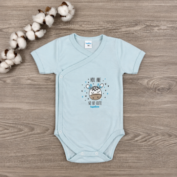 Боди с къс ръкав Topolino - You are so cute (Blue)