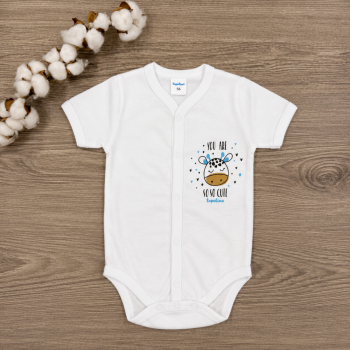 Боди с къс ръкав Topolino - You are so cute (White)