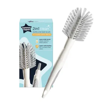 Четка от две части за почистване на шишета и биберони - Tommee Tippee