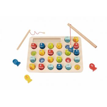 Дървена игра Риби и Азбука - Tooky Toy