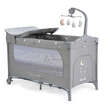 Детска сгъваема кошара Once upon a time 3 - Cangaroo - Сив