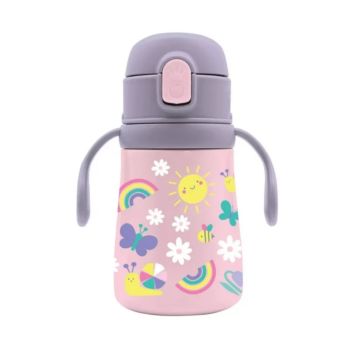 Детска термо бутилка за вода от стомана Vacuum - Rainbow 350 мл