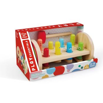Дървена играчка с чукче Чудовища, 11 части &ndash; Hape