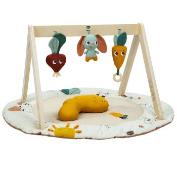 Еко активна гимнастика Luxe Gymini Garden of Adventures с дървена арка - Tiny Love