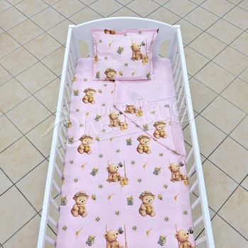 Комплект чаршафи Honey Bear - Pink