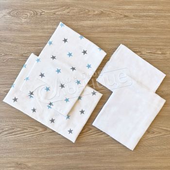 Комплект пелени бархет и тензух Blue Stars