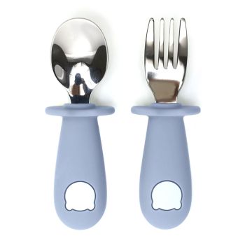 Комплект прибори виличка и лъжичка - Син