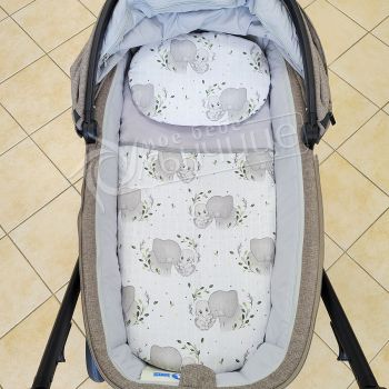 Летен комплект за количка Baby Elephant - Муселин