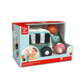Мека сензорна играчка Камион за сладолед - Hape
