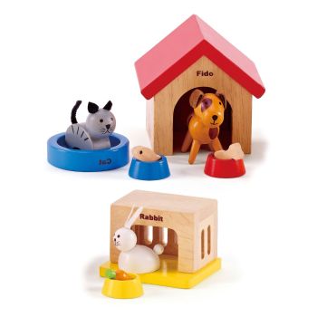 Мини мебели "Домашни любимци" - Hape 12 части