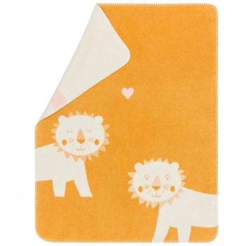 Памучно одеяло Mila 75/100 см - Влюбени лъвчета