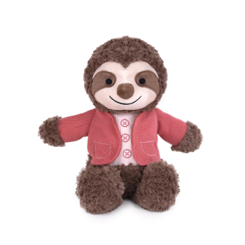 Плюшена играчка Ленивец с жилетка - 30 см