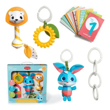 Подаръчен комплект за новородено с три сензорни играчки - Tiny Love