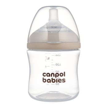 Шише с двузонов биберон Natural Shape 150мл. 0м+ - Canpol babies