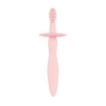 Силоконова четка за зъби - розова