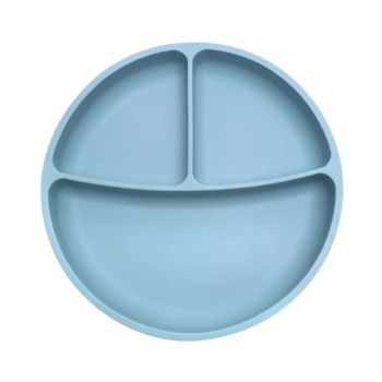 Силиконова чиния с вакуум синя - Tedsy