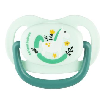 Силиконова ортодонтска залъгалка Toys 6-18m - Canpol babies