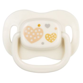 Силиконова симетрична залъгалка Newborn Baby, бяла, 0–6 м – Canpol