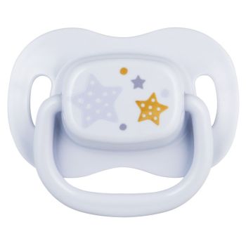 Силиконова симетрична залъгалка Newborn Baby, синя, 0–6 м – Canpol