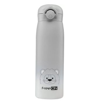 Термос 480мл Free On от неръждаема стомана сив