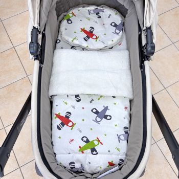 Зимен комплект за количка - Airplanes