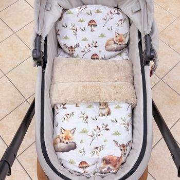 Зимен комплект за количка - Forest Animals