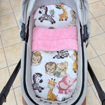 Зимен комплект за количка - Pink Jungle