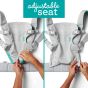 Ергономично кенгуру Flip 4в1 - Infantino, Светло сиво (3.6 до 14.5 кг)