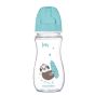 Шише за хранене против колики Exotic Animals 300мл - CANPOL - син