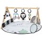 Активна гимнастика Luxe Gymini Black&White Décor с дървена арка - Tiny Love