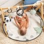 Активна гимнастика Luxe Gymini Black&White Décor с дървена арка - Tiny Love