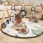 Активна гимнастика Luxe Gymini Black&White Décor с дървена арка - Tiny Love