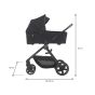 Бебешка количка 2в1 Only - размери в разгънато положение