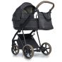 Бебешка количка 2в1 Ivi Vintage Pixel Dark с кош за новородено бебе