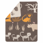Бебешко памучно одеяло 70x90 см - Jungle, Brown