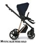 Бебешка количка 2в1 IVI MYSTIC BLUE ROSE GOLD - ROAN