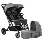 Комбинирана количка за породени деца X-Double Cool Grey – X-LANDER