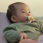 Комплект от 2 броя ортодонтски залъгалки, Ultra Air Happy 0-6m, Philips AVENT - Плод/Мече в синьо