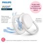 Комплект от 2 броя ортодонтски залъгалки, Ultra Air Happy 0-6m, Philips AVENT - Плод/Мече в синьо