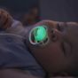 Комплект от 2 броя светещи ортодонтични залъгалки,Ultra Air NightTime 0-6m, Philips AVENT - Пеперуда и гъсеница