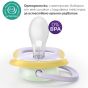 Комплект от 2 броя светещи ортодонтични залъгалки,Ultra Air NightTime 0-6m, Philips AVENT - Пеперуда и гъсеница